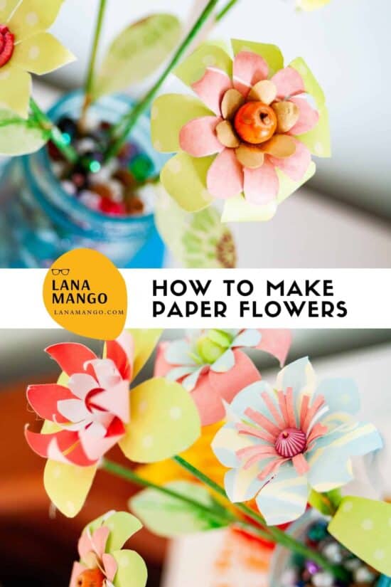 How to make easy paper flowers