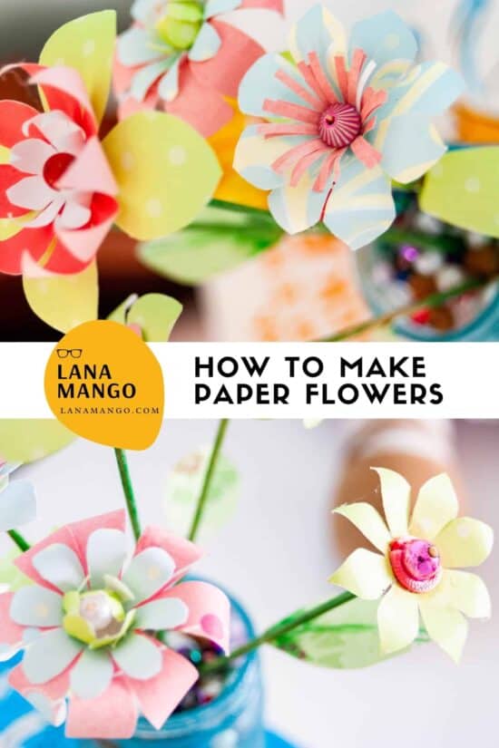 How to make easy paper flowers 8
