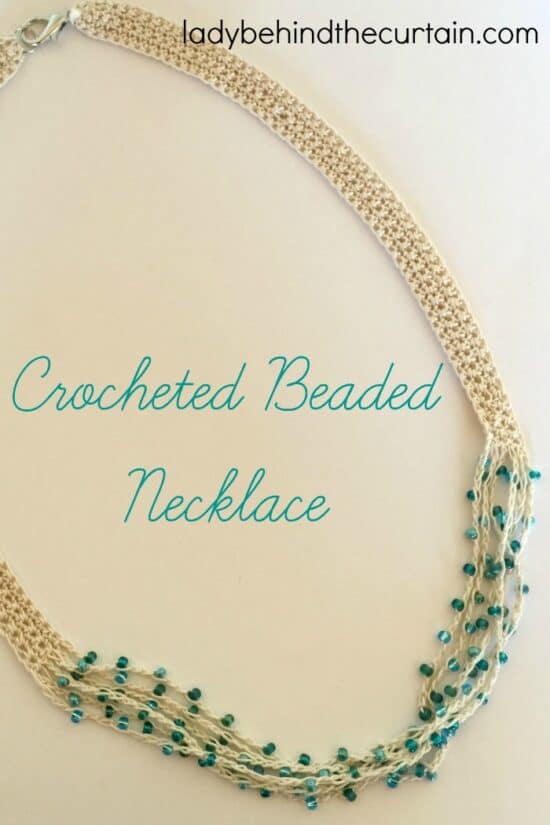 Beaded necklace tall
