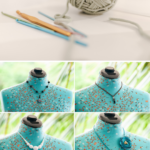 Crochet jewelry handmade lanamango 2