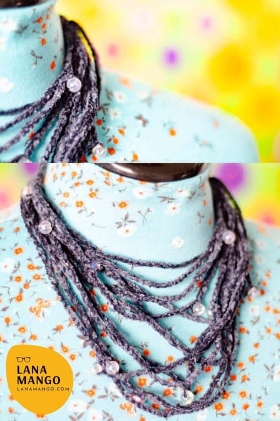 Crochet necklaces tutorial lanamango