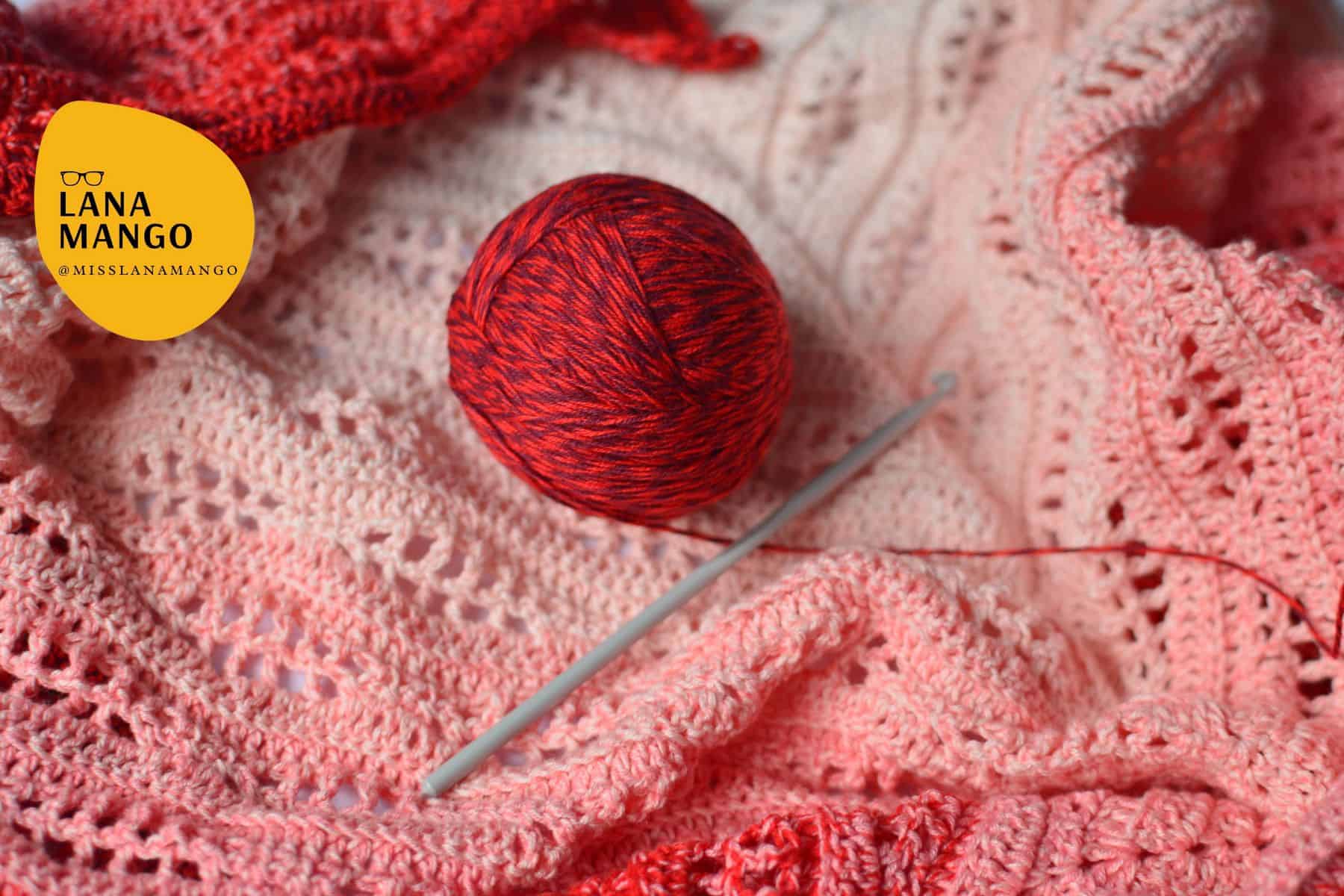 Crochet baby blanket.